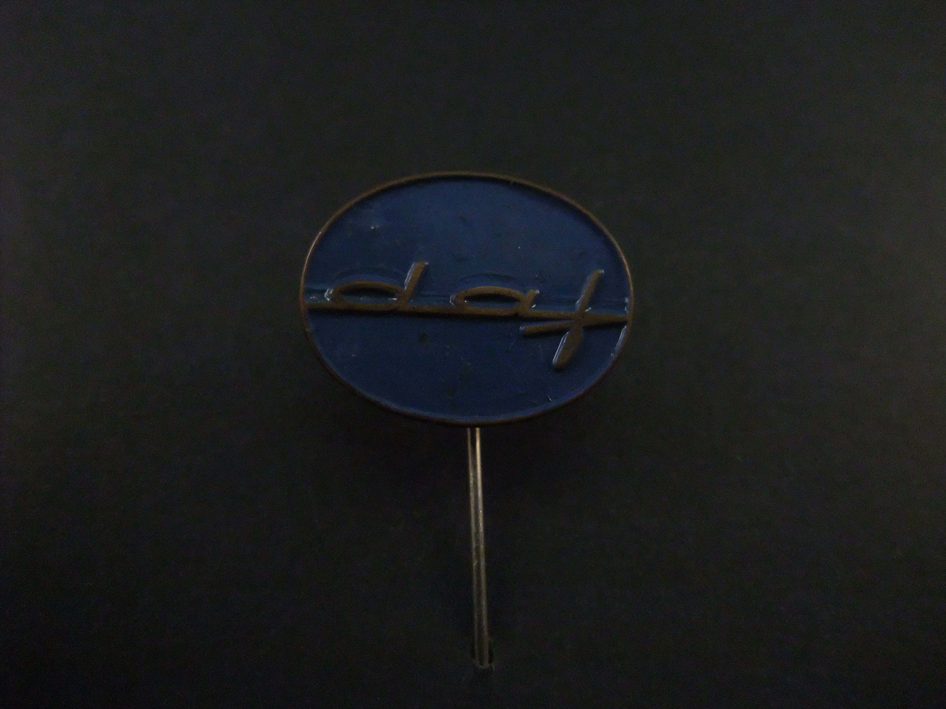 DAF (Van Doorne Automobiel Fabriek) logo blauw (rond)